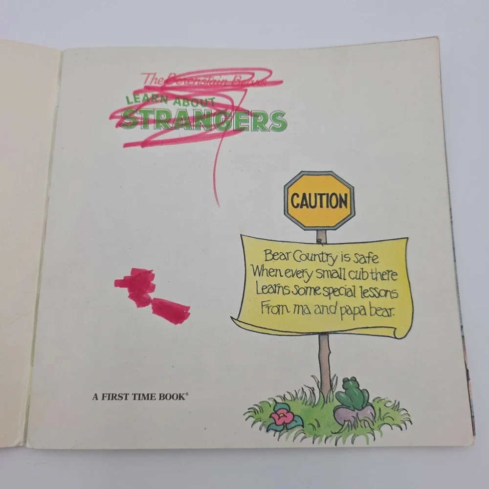 Vintage 1985 The Berenstain Bears Learn About Strangers By Stan & Jan Berenstain
